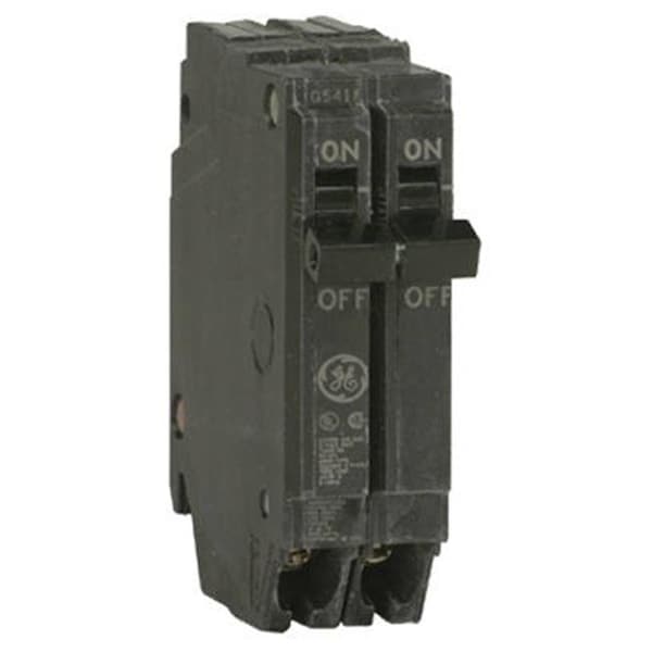 Ge Energy Circuit Breaker, THQP Series, 15A, 2 Pole, 120/240V AC, 10kA at 120/240V AC 646141 - main